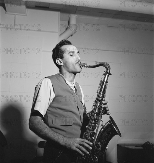 Portrait of Charlie Ventura, National studio, New York, N.Y., ca. Oct. 1946. Creator: William Paul Gottlieb.