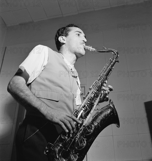 Portrait of Charlie Ventura, National studio, New York, N.Y., ca. Oct. 1946. Creator: William Paul Gottlieb.