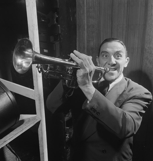 Portrait of Wingy Manone, William P. Gottlieb's office, New York, N.Y., 1946. Creator: William Paul Gottlieb.