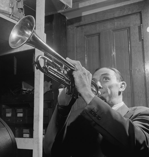 Portrait of Wingy Manone, William P. Gottlieb's office, New York, N.Y., 1946. Creator: William Paul Gottlieb.