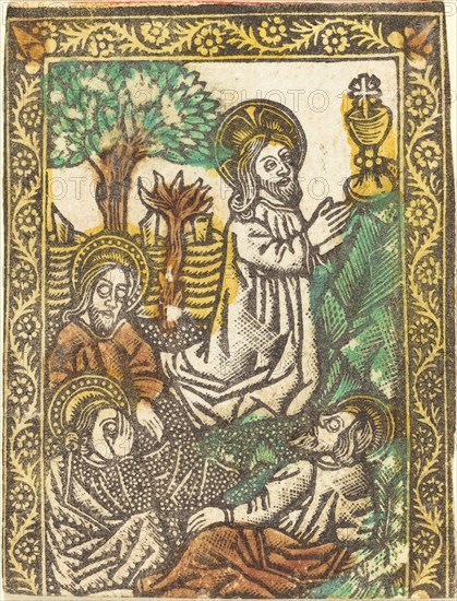 Christ on the Mount of Olives, 1460/1480. Creator: Master of the Borders with the Four Fathers of the Church.