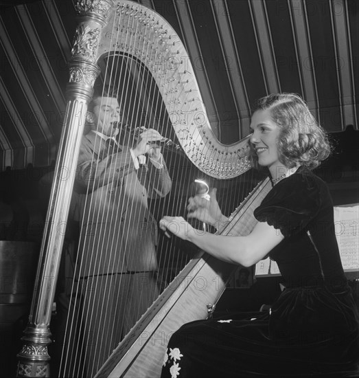 Portrait of Joe Marsala and Adele Girard, Hickory House, New York, N.Y., 1946. Creator: William Paul Gottlieb.