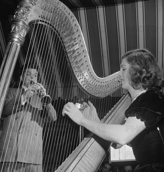 Portrait of Joe Marsala and Adele Girard, Hickory House, New York, N.Y., 1946. Creator: William Paul Gottlieb.