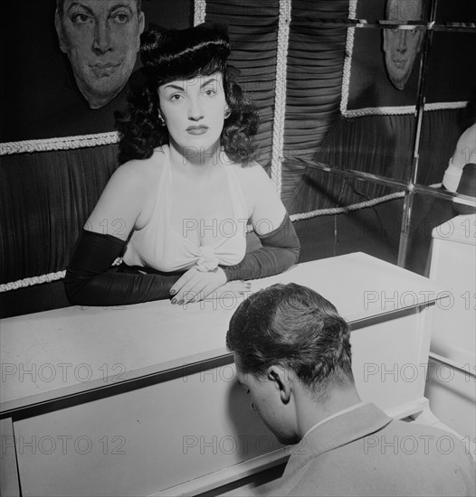 Portrait of Vivien Garry and Teddy Kaye, Dixon's, New York, N.Y., ca. May 1947. Creator: William Paul Gottlieb.