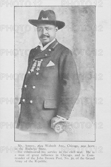 Mr. Ampey, Commander of the John Brown Post, No. 50, of the Grand Army of the Republic, 1907. Creator: Unknown.