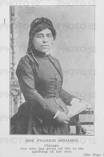 Mrs. Frankie Hegamin; Chicago; One who has given all life to the uplifting of her race, 1907. Creator: Unknown.