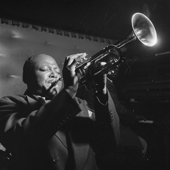 Portrait of Sidney De Paris, Jimmy Ryan's (Club), New York, N.Y., ca. July 1947. Creator: William Paul Gottlieb.