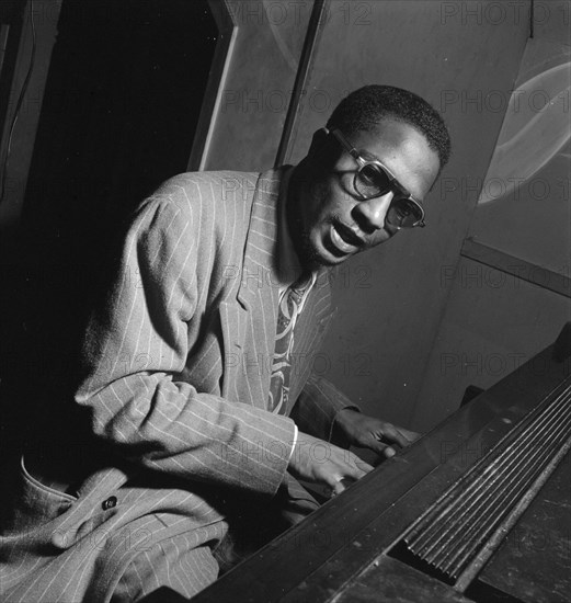 Portrait of Thelonious Monk, Minton's Playhouse, New York, N.Y., ca. Sept. 1947. Creator: William Paul Gottlieb.