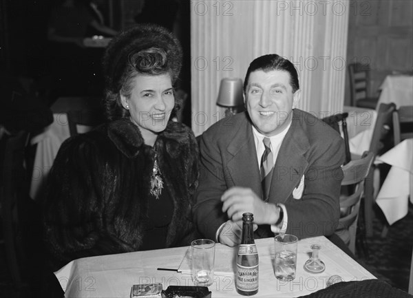 Portrait of Tony Pastor and Maria Kramer, Hotel Edison(?), New York, N.Y., 1946. Creator: William Paul Gottlieb.