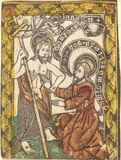 Christ Appearing to Saint Thomas, 1460/1480. Creator: Master of the Borders with the Four Fathers of the Church.