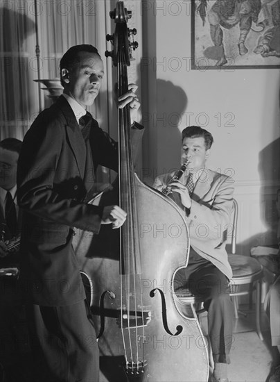 Portrait of Joe Marsala and Tommy Potter, Turkish Embassy, Washington, D.C., 1930. Creator: William Paul Gottlieb.