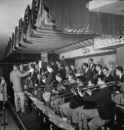 Portrait of Charlie Barnet, WOR broadcast, Aquarium, New York, N.Y., ca. Aug. 1946. Creator: William Paul Gottlieb.