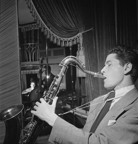 Portrait of Allen Eager and Curley Russell, Club 18, New York, N.Y., ca. Nov. 1947. Creator: William Paul Gottlieb.