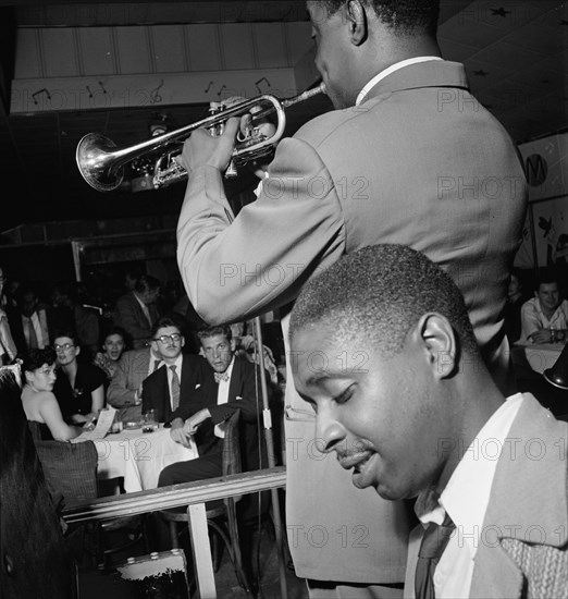 Portrait of Jimmy Jones and Joe Thomas(?), Pied Piper, New York, N.Y., ca. Sept. 1947. Creator: William Paul Gottlieb.