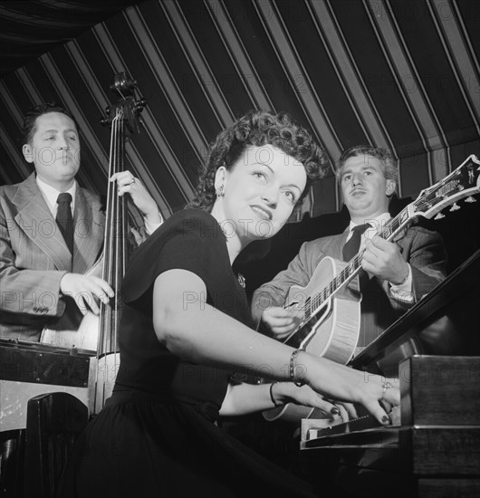 Portrait of Dardanelle and Joe Sinacore, Hickory House, New York, N.Y., ca. July 1947. Creator: William Paul Gottlieb.