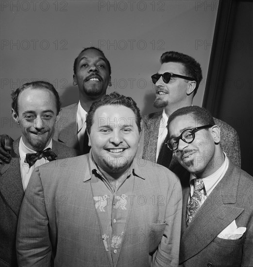 Portrait of Dave Lambert, John Simmons, Chubby Jackson, George Handy...New York, 1947. Creator: William Paul Gottlieb.