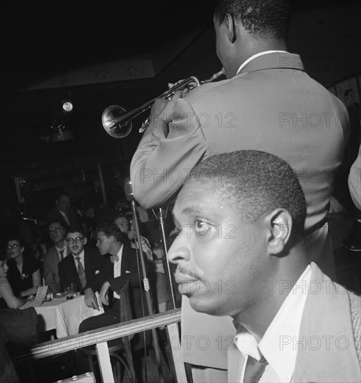 Portrait of Jimmy Jones and Joe Thomas(?), Pied Piper, New York, N.Y., ca. Sept. 1947. Creator: William Paul Gottlieb.