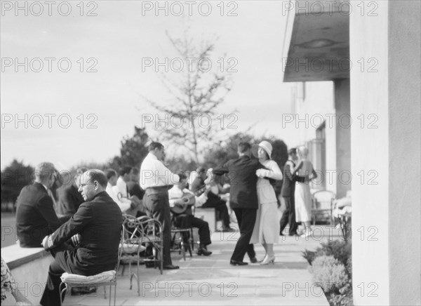 Party at "The Shallows," property of Lucien Hamilton Tyng, Southampton, Long Island, 1931 Aug. Creator: Arnold Genthe.