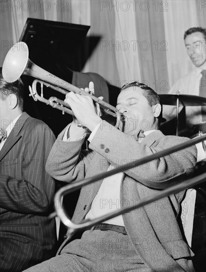 Portrait of Max Kaminsky and Dave Tough, Eddie Condon's, New York, N.Y., ca. Dec. 1946. Creator: William Paul Gottlieb.