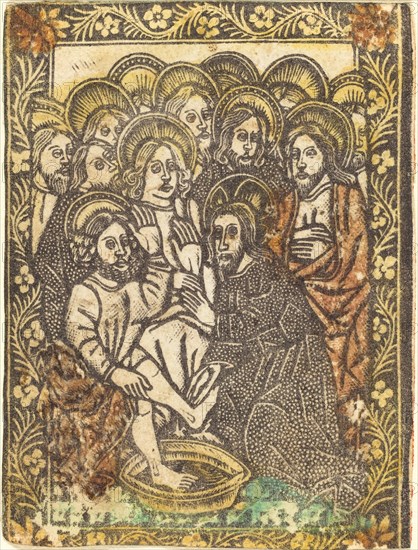 Christ Washing the Feet of the Apostles, 1460/1480. Creator: Master of the Borders with the Four Fathers of the Church.