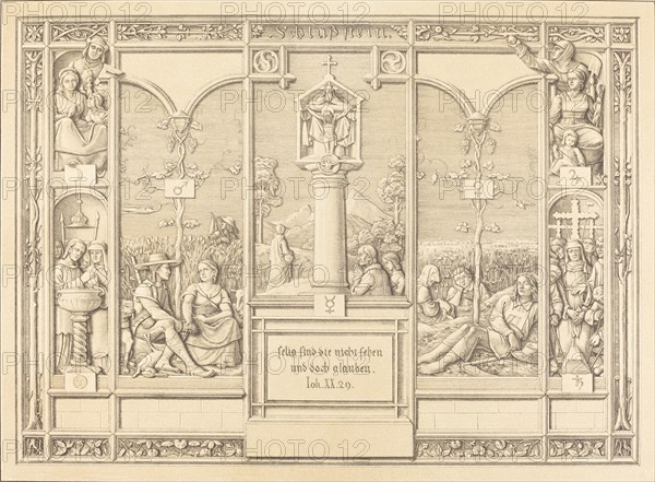 Tailpiece: Selig sind die nicht sehen und doch glauben (Blessed are those who do not, 1823. Creator: Ferdinand Olivier.