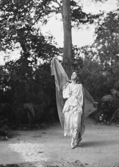 Scene from Sanctuary, A Bird Masque, by Percy MacKaye...Meriden Bird Club...New Hampshire, 1913. Creator: Arnold Genthe.