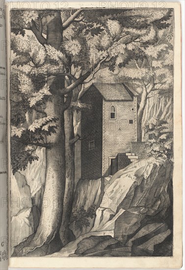 Exterior View of the Chapel of the Cardinal (Veduta esterna della cappella...) [plate G], 1612. Creator: Jacopo Ligozzi.