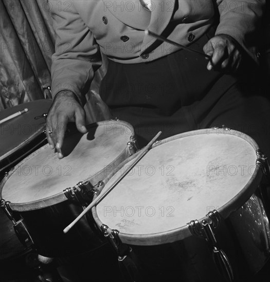 Portrait of Humberto López Morales, Glen Island Casino(?), New York, N.Y., ca. July 1947. Creator: William Paul Gottlieb.