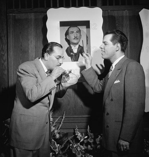 Portrait of Shep Fields and Tex Beneke, Glen Island Casino, New York, N.Y., May 16, 1947. Creator: William Paul Gottlieb.