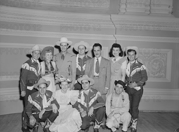 Portrait of Shorty Warren, Rosalie Allen, Ernest Tubb, Cy Sweat, Dave Miller...N.Y., 1947. Creator: William Paul Gottlieb.