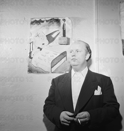 Portrait of Edwin A. Finckel in his home, Greenwich Village, New York, N.Y., ca. July 1946. Creator: William Paul Gottlieb.