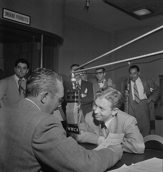 Portrait of Tommy Dorsey, Mel Tormé, Georgie Auld, Ray McKinley, Johnny...WMCA, N.Y., 1947. Creator: William Paul Gottlieb.