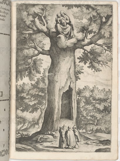 Apparition of the Virgin in the Beech Tree (Faggio dell'apparizione della Vergine) [plate P], 1612. Creator: Jacopo Ligozzi.