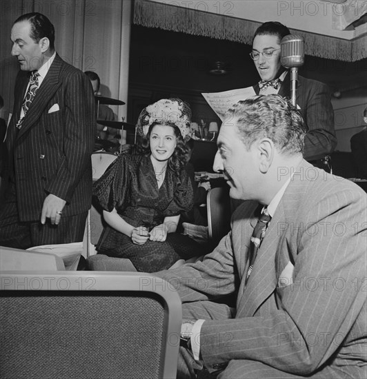 Portrait of Carmen Lombardo, Rose Marie Lombardo, Guy Lombardo...Waldorf-Astoria, N.Y., 1947. Creator: William Paul Gottlieb.