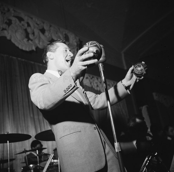 Portrait of Ray McKinley and Paul Kashian, Hotel Commodore, Century Room, N.Y., ca. Jan. 1947. Creator: William Paul Gottlieb.