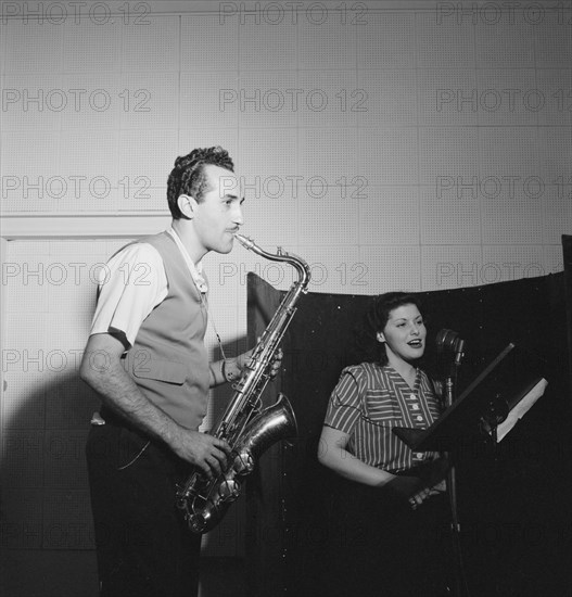 Portrait of Charlie Ventura and Lilyann Carol, National studio, New York, N.Y., ca. Oct. 1946. Creator: William Paul Gottlieb.