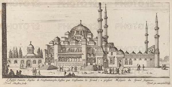 L'Eglise Saincte Sophie de Constantinople, bastie par Constantin le Grand; a present..., 1640-1660. Creator: Israel Silvestre.
