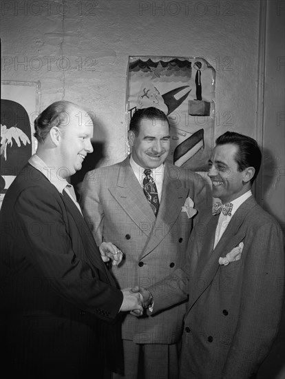 Portrait of Boyd Raeburn and Edwin A. Finckel, Edwin A. Finckel's home..., N.Y., ca. July 1946. Creator: William Paul Gottlieb.