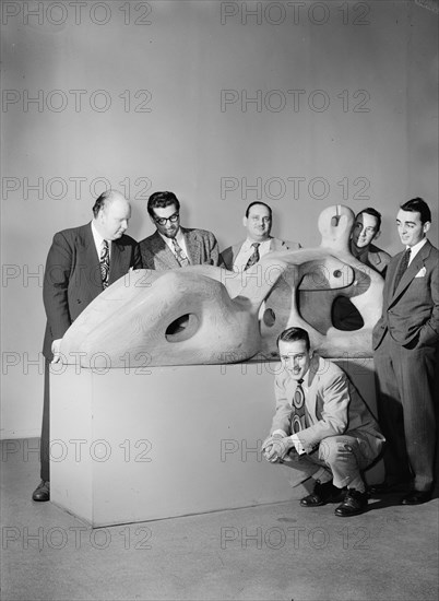 Portrait of Edwin A. Finckel, George Handy, Johnny Richards...Museum of Modern Art, N.Y., 1947. Creator: William Paul Gottlieb.