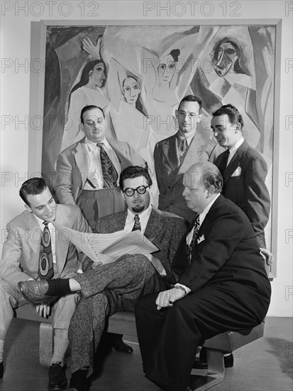 Portrait of Johnny Richards, Eddie Sauter, Ralph Burns, Neal...Museum of Modern Art, N.Y., 1947. Creator: William Paul Gottlieb.