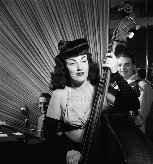 Portrait of Teddy Kaye, Vivien Garry, and Arv(in) Charles Garrison, Dixon's, N.Y., ca. May 1947. Creator: William Paul Gottlieb.