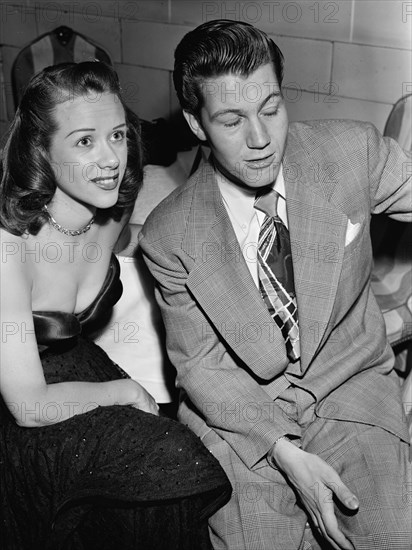 Portrait of Fran Warren and Gene Williams, Hotel Pennsylvania(?), New York, N.Y., ca. Oct. 1947. Creator: William Paul Gottlieb.