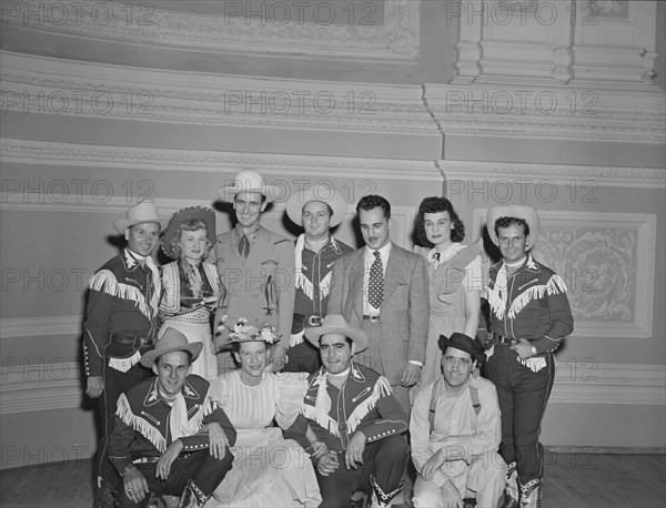 Portrait of Shorty Warren, Rosalie Allen, Ernest Tubb, Cy Sweat...Carnegie Hall, N.Y., Sept.1947. Creator: William Paul Gottlieb.