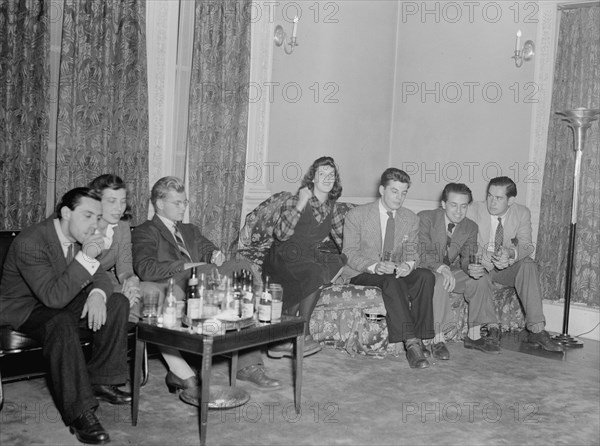 Portrait of Sadi Coylin, Delia Potofsky Gottlieb, Adele...Turkish Embassy, Washington, D.C., 1938. Creator: William Paul Gottlieb.