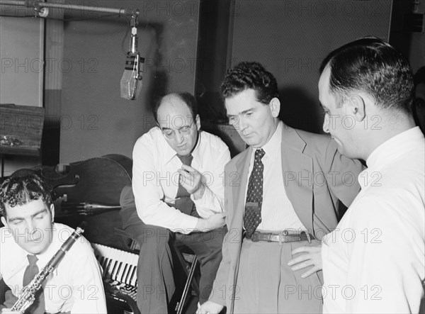 Portrait of Joe Mooney, Andy Fitzgerald, Gaeton (Gate) Frega, and Morty Palitz...N.Y., ca. Dec. 1946 Creator: William Paul Gottlieb.