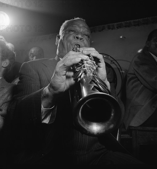 Portrait of Sidney Bechet, Freddie Moore, Lloyd Phillips...Jimmy Ryan's (Club), N.Y., ca. June 1947. Creator: William Paul Gottlieb.