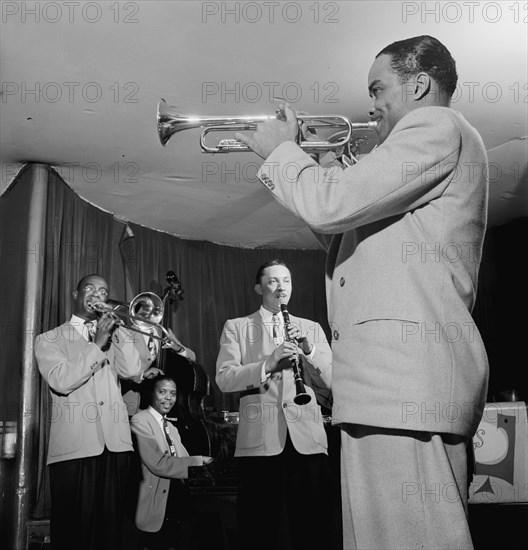 Portrait of Ted Kelly, Kenny Kersey, Benny Fonville, (Scoville)...Café Society (Downtown), NY, 1947. Creator: William Paul Gottlieb.