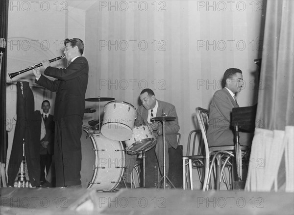 Portrait of Joe Marsala, Zutty Singleton, and Teddy Wilson, National Press Club, Washington, ca.1939 Creator: William Paul Gottlieb.