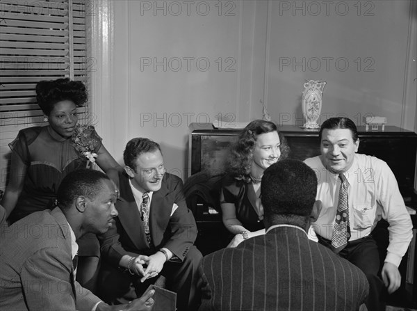 Portrait of Tadd Dameron, Mary Lou Williams, Milt Orent, Dixie Bailey, Jack Teagarden..., N.Y., 1947 Creator: William Paul Gottlieb.