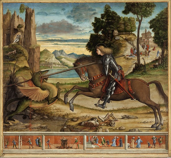 Saint George with Scenes from His Life, 1516. Creator: Carpaccio, Vittore (1460-1526).